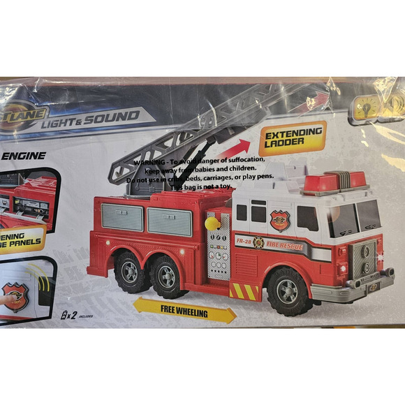 Fast Lane Fire Department Lights Sound 14.5" Emergency Rescue Toy. NWT - Picture 4 of 9